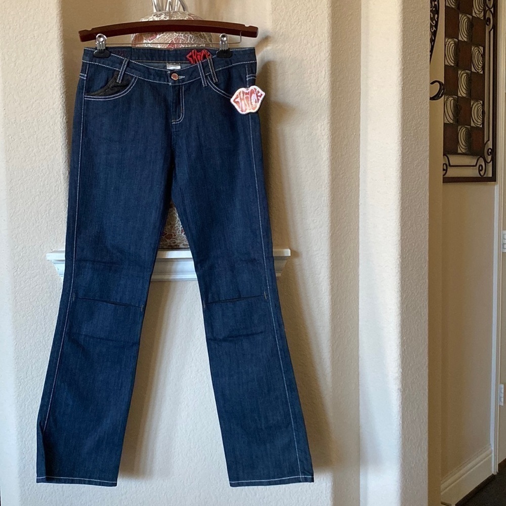 Chick Mid-rise Straight Leg Blue Jeans Size 32